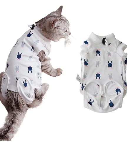 Amazon | 犬と生活 猫の暮らし 術後ガードスーツ キャット